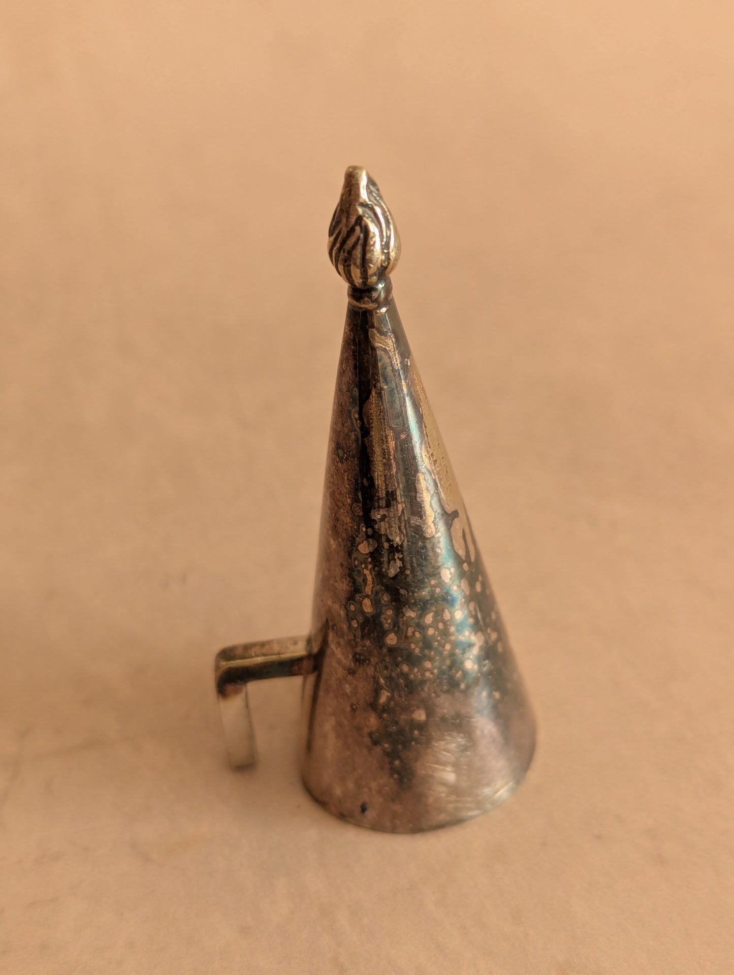 Antique Silver Tone Candle Snuffer No. 9