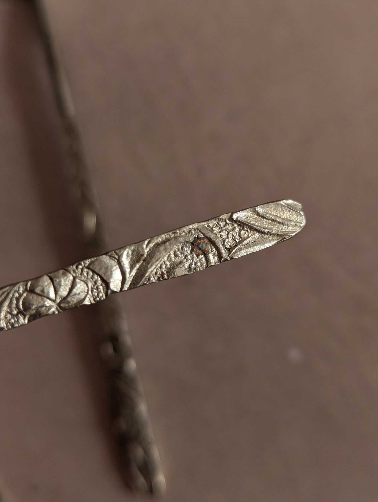 Mid-Century USSR Nickel Coffee Spoons, Set of Five