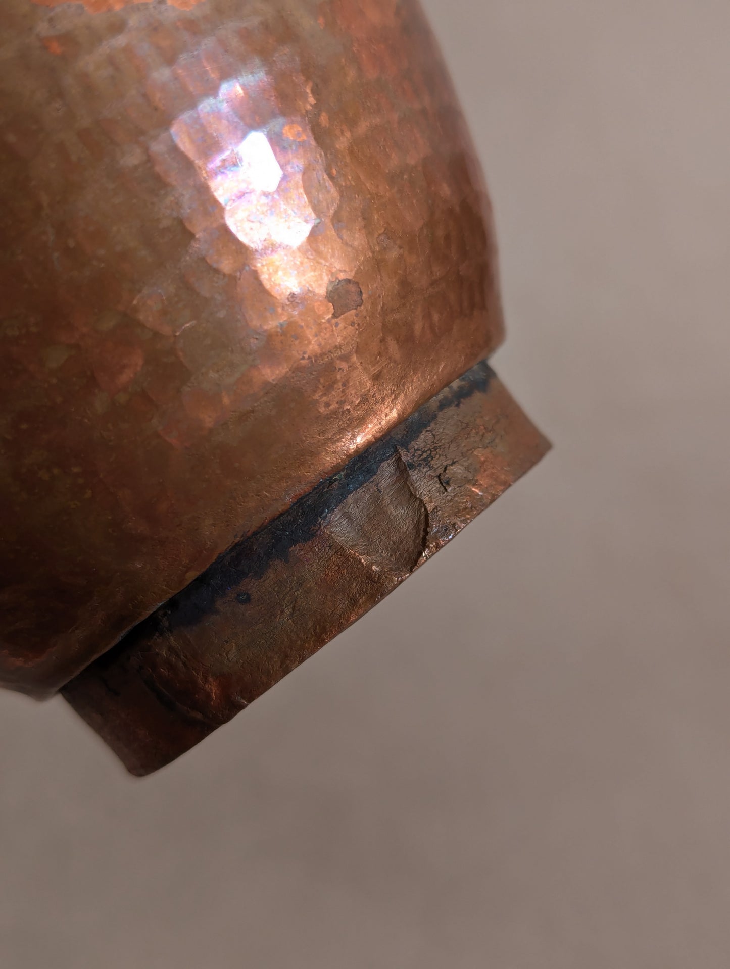 Nepalese Hand-Hammered Copper & Brass Ritual Vessel