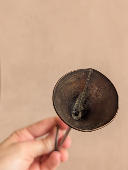 Standing Trumpet Short Bronze Candle Snuffer
