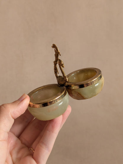Miniature Onyx Swan Condiment Dish