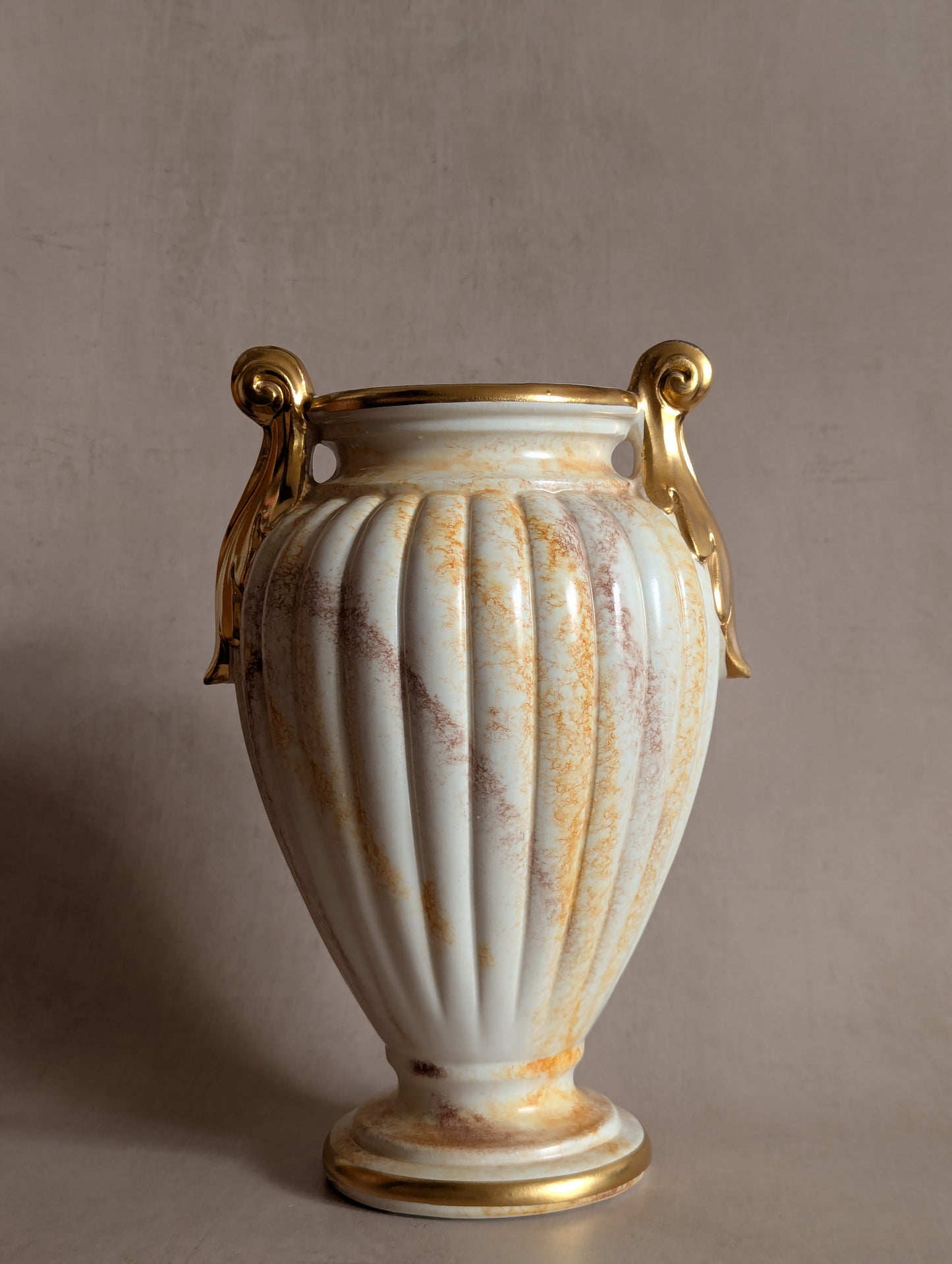 Ceramic Neoclassical Greco-Roman Goddess Vase