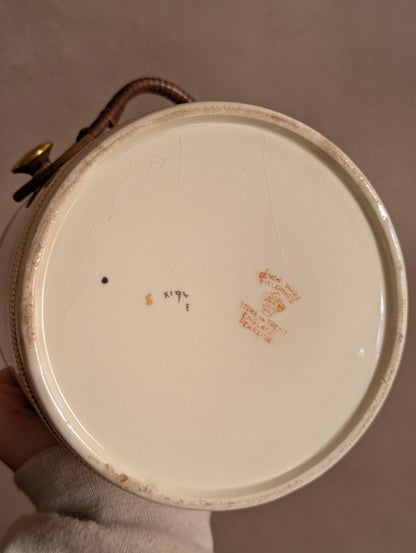 Devon Ware Fieldings Ceramic Lustre Biscuit Barrel