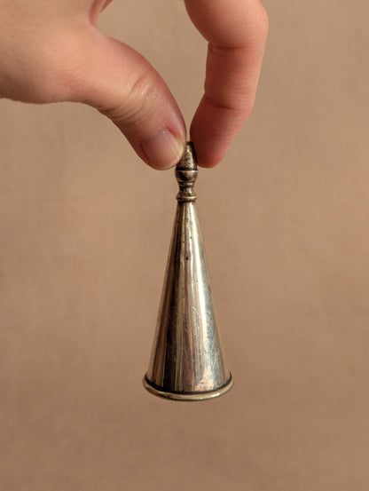 Antique Silver Tone Candle Snuffer No. 8