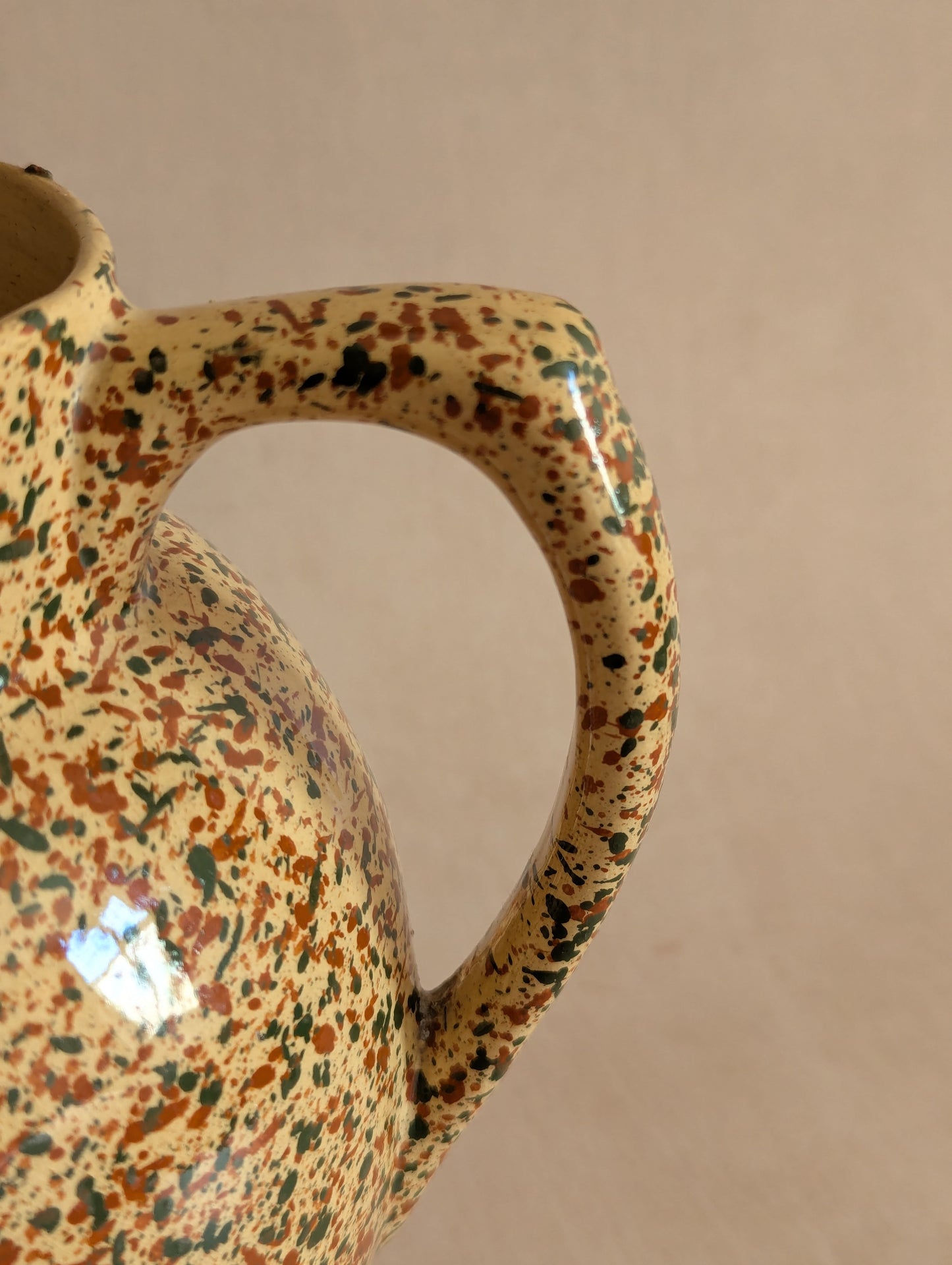 Speckled Antique Earthenware Stanfyre Jug