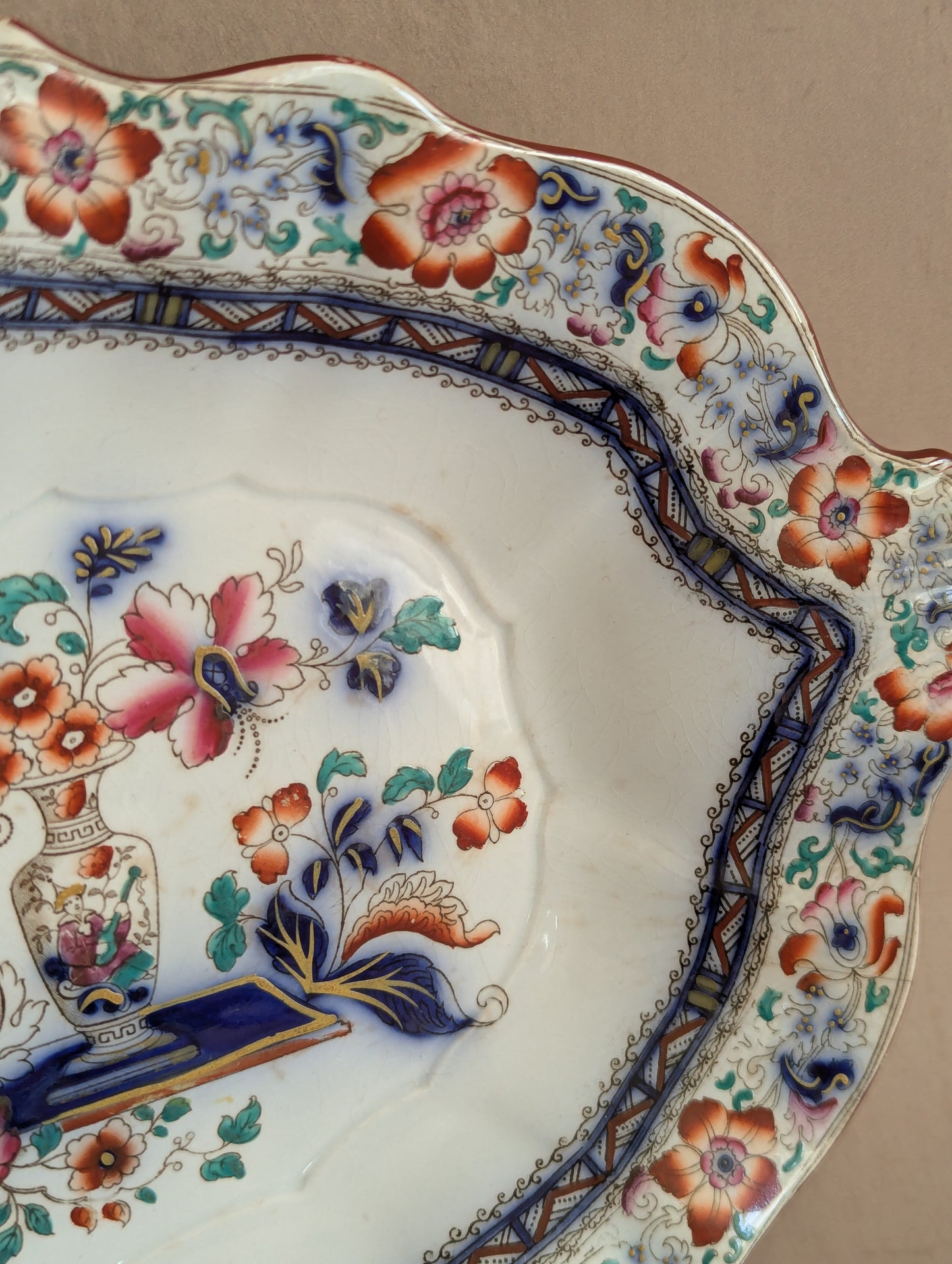 Wedgwood Pearlware Oval Scalloped Decorative Plates, Set of Two