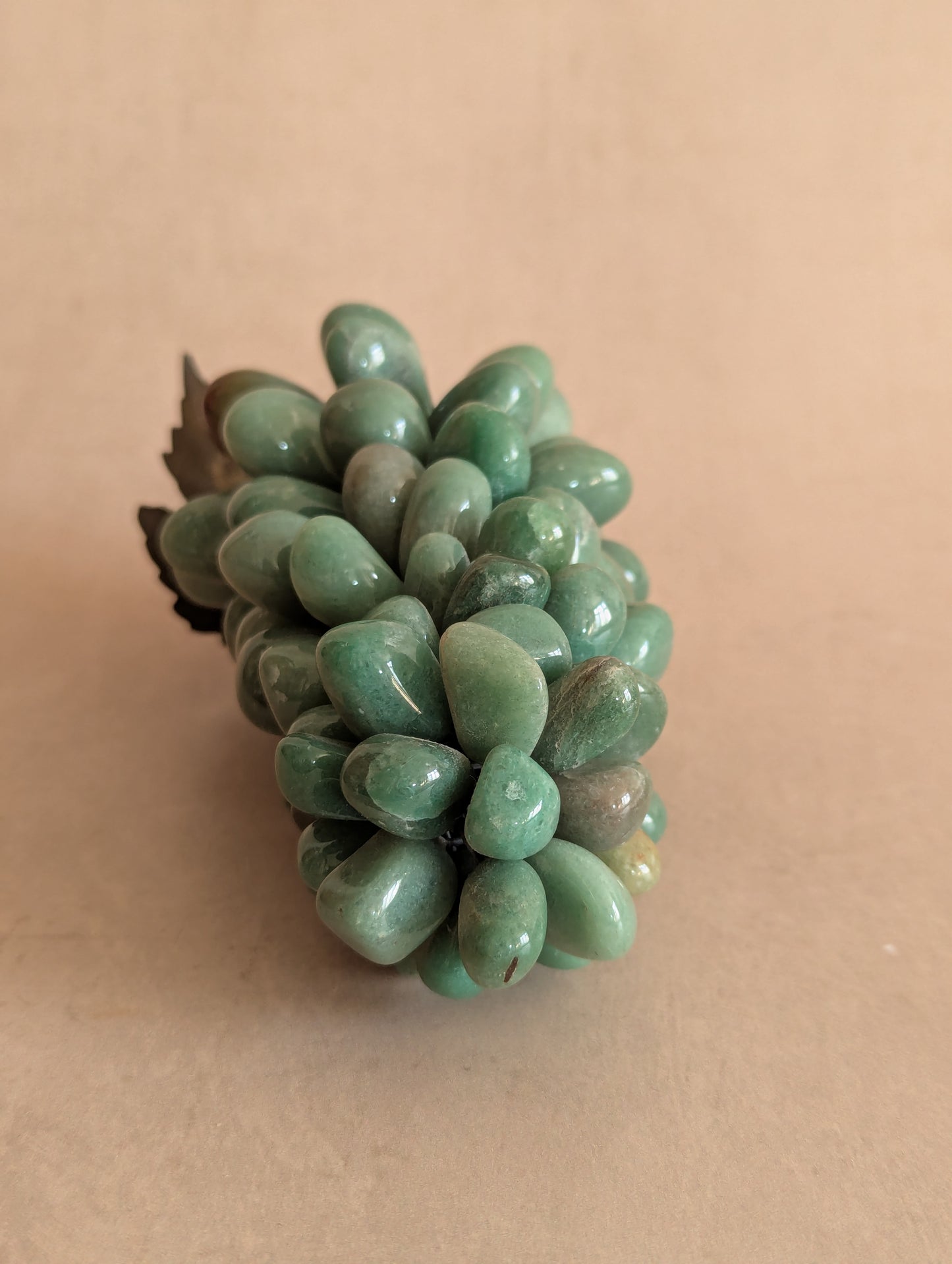 Mid-Century Aventurine Green Stone Grape Bundle