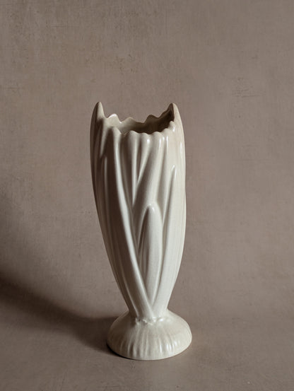 White Sylvac Tall Hyacinth Vase
