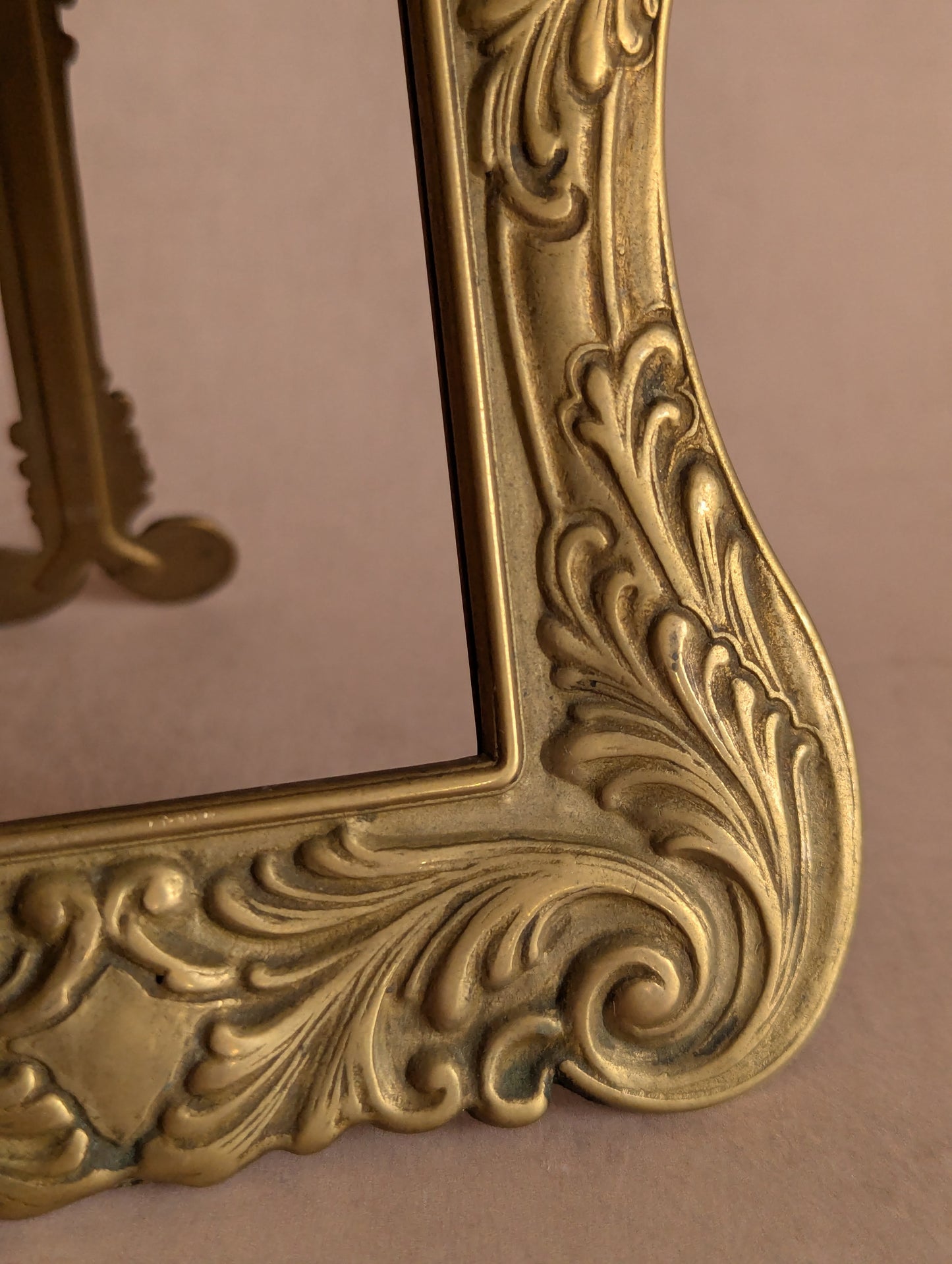 Solid Brass Chunky Scrollwork Picture Frame
