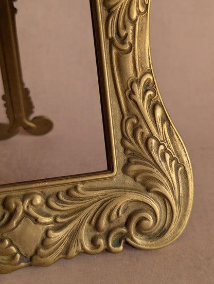 Solid Brass Chunky Scrollwork Picture Frame