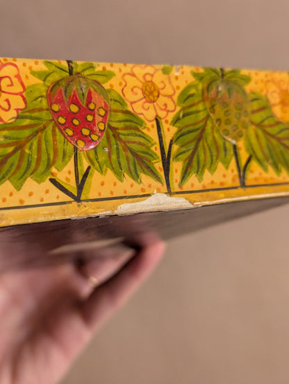 Strawberry Lacquered Paper Mache Notepad Set