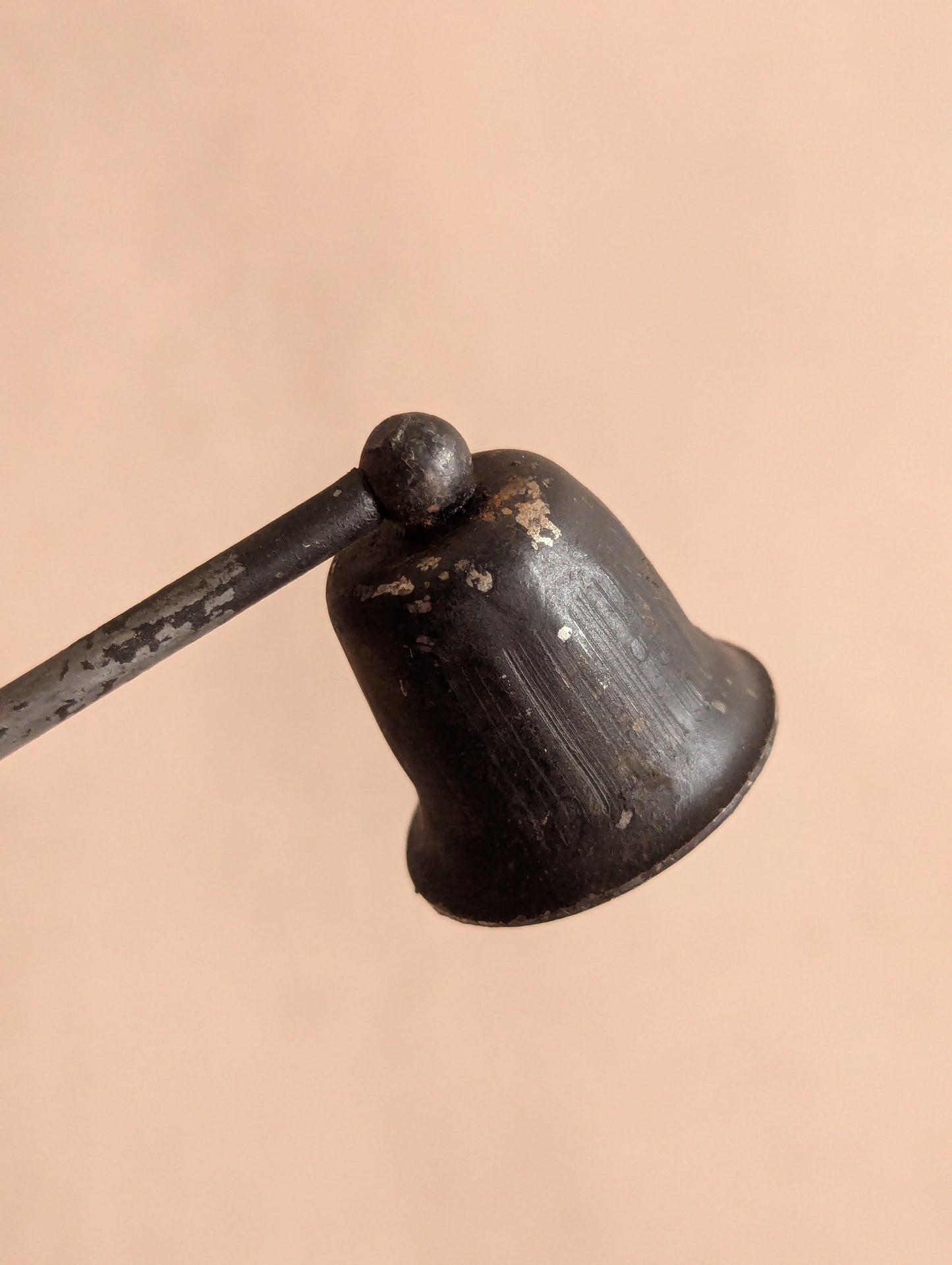 Rustic Black Chippy Paint Candle Snuffer