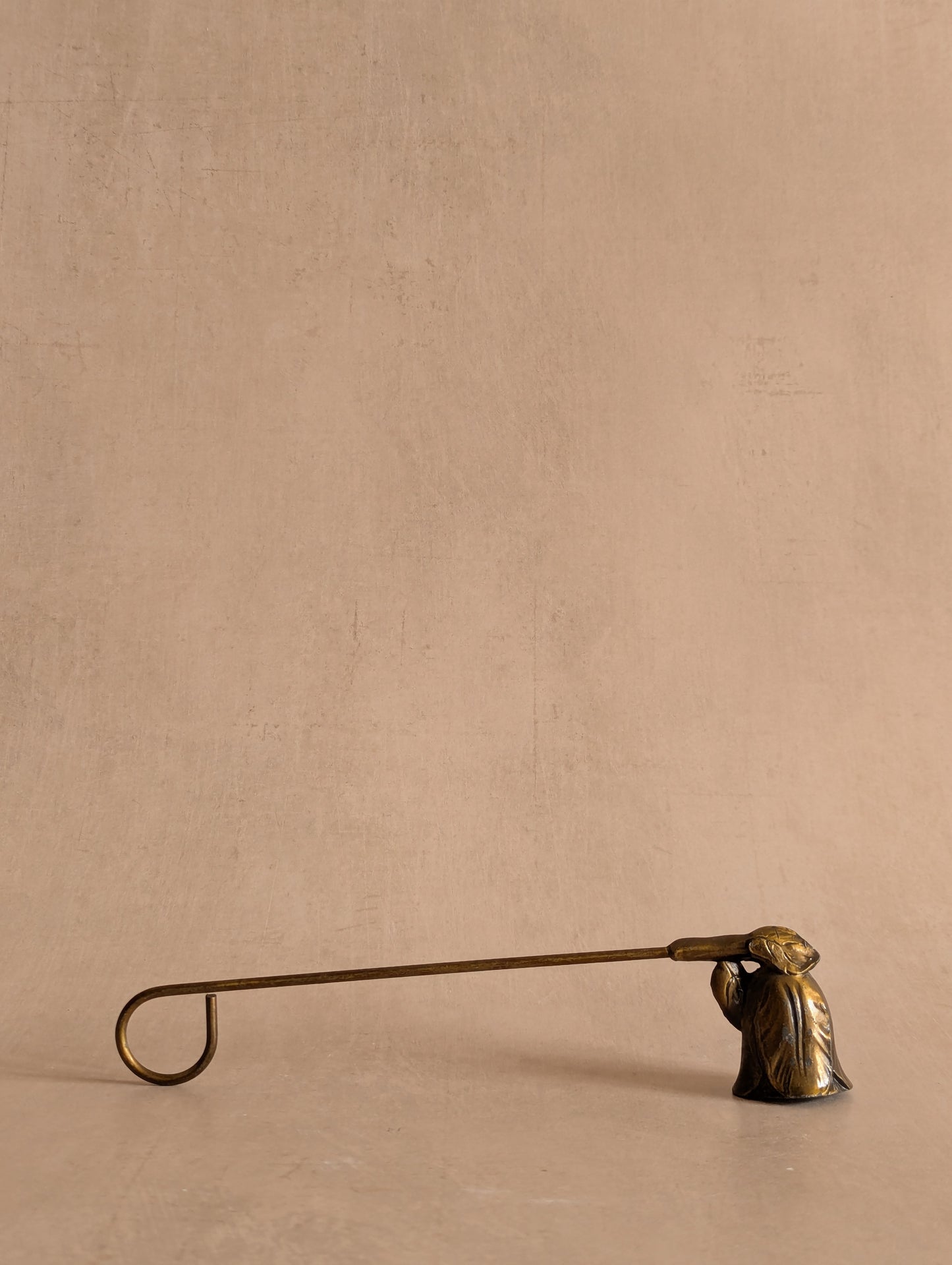 Weighted Bronze Short Flower Candle Snuffer
