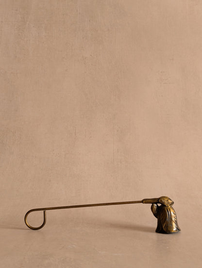 Weighted Bronze Short Flower Candle Snuffer