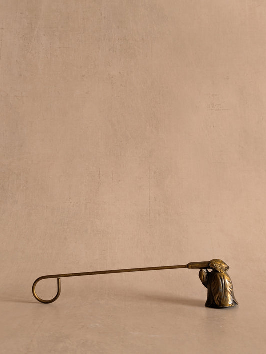 Weighted Bronze Short Flower Candle Snuffer