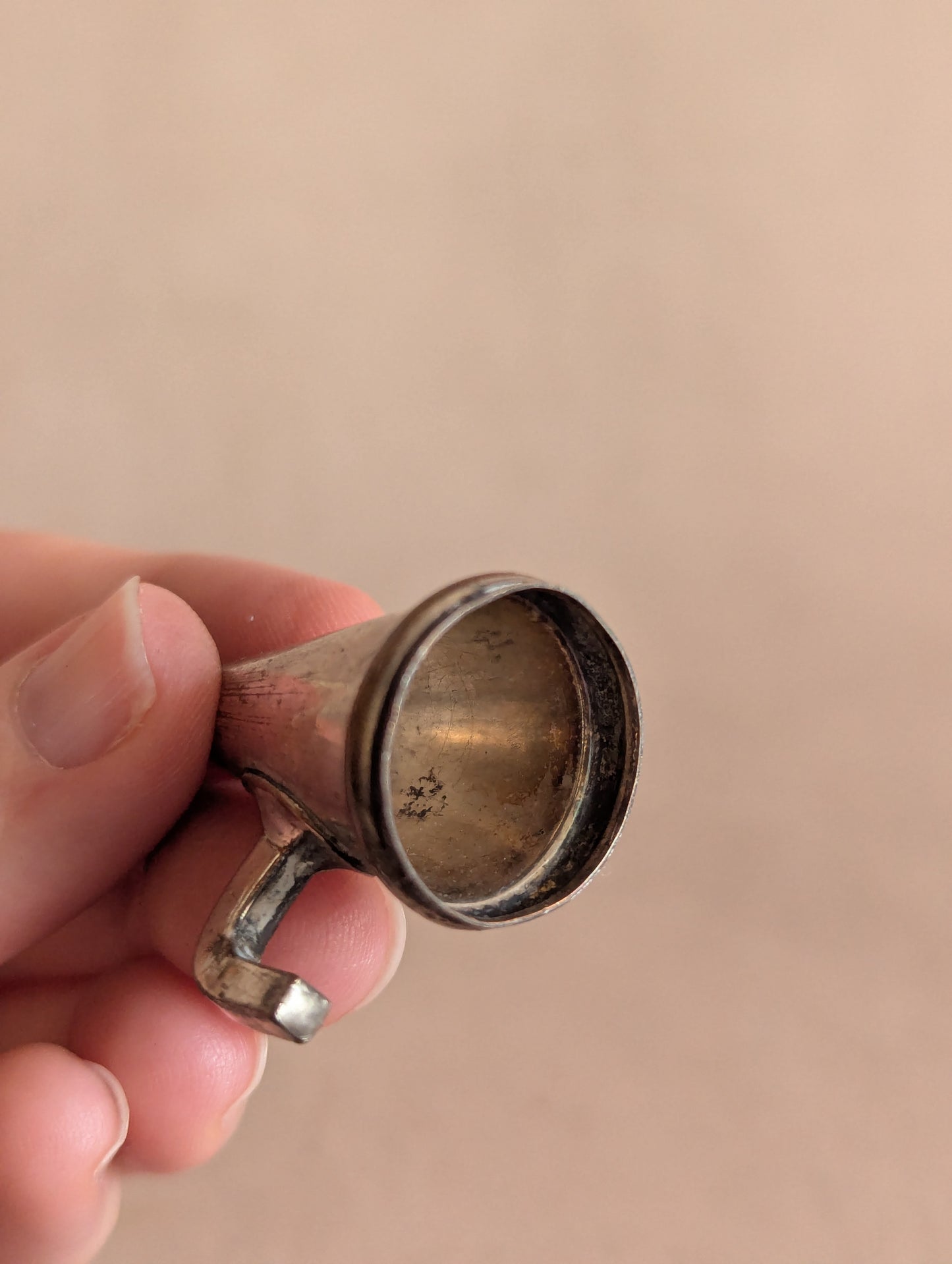 Antique Silver Tone Candle Snuffer No. 5