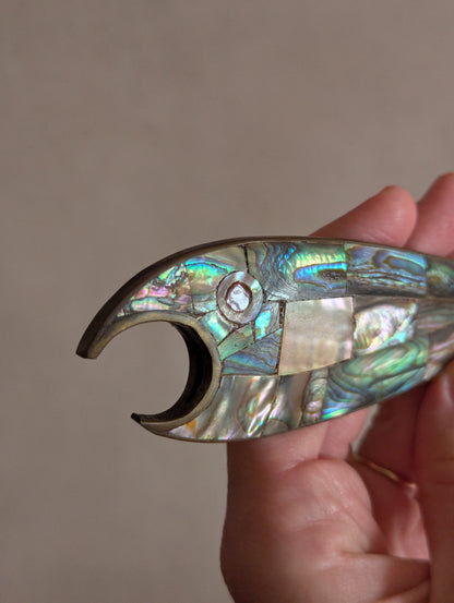 Mexican Brass Abalone Fish-Shaped Bottle Opener