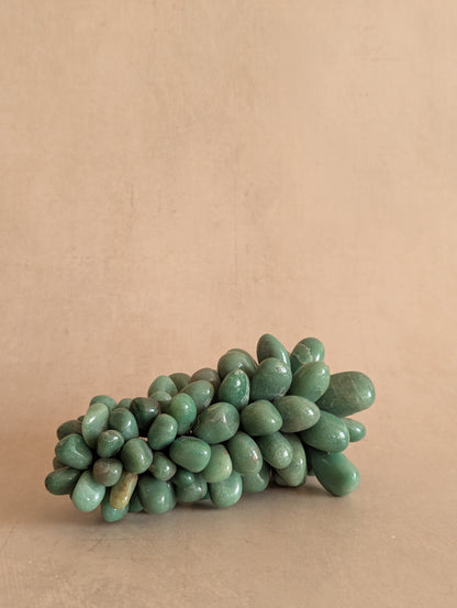 Mid-Century Aventurine Green Stone Grape Bundle