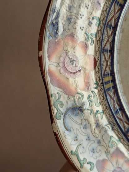 Wedgwood Pearlware Floral Round Decorative Plates, Set of Two