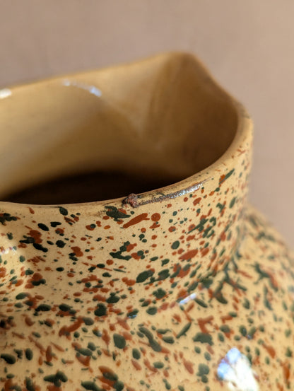 Speckled Antique Earthenware Stanfyre Jug