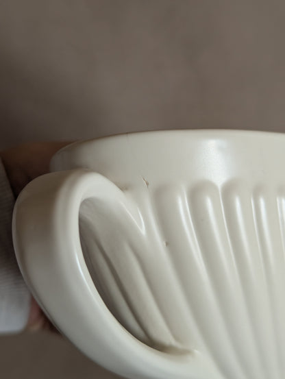 Large White Wedgwood Moonstone Mantel Vase