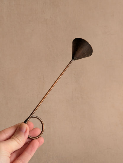 Standing Trumpet Short Bronze Candle Snuffer