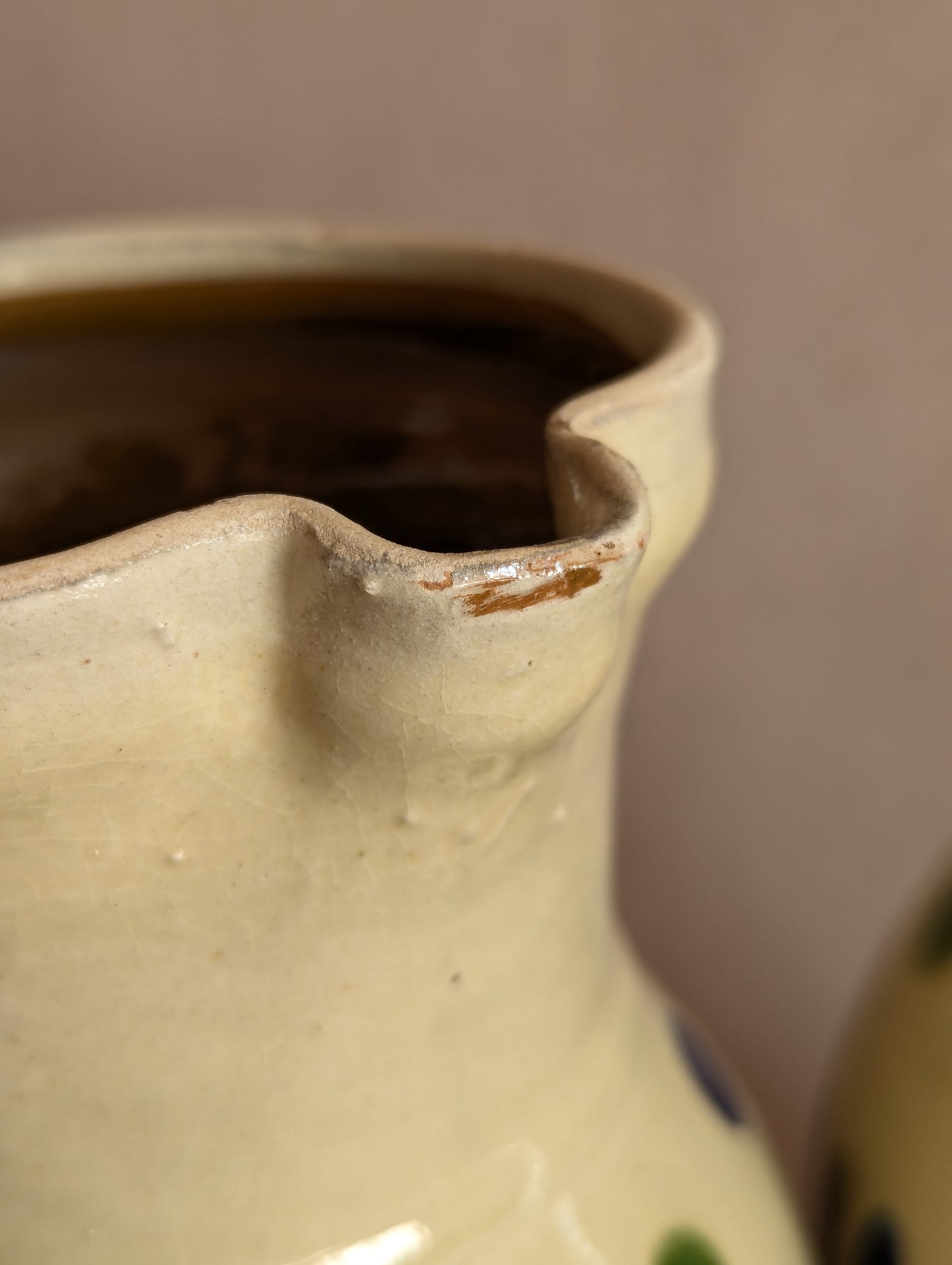 Handmade Earthenware Drizzle Jugs, Set of Two