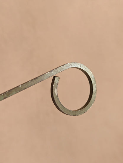 Rustic Green Extra Long Metal Farmhouse Candle Snuffer