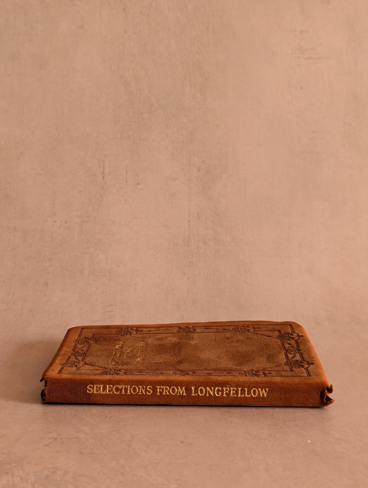 Selections From Longfellow Leather Bound Book
