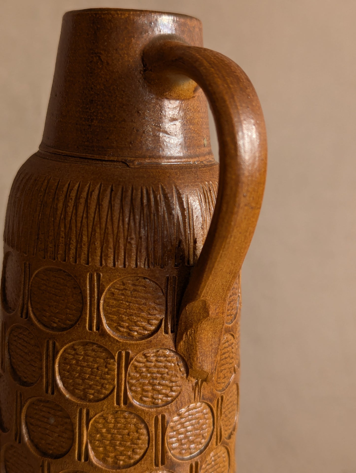 West German Miniature Ceramic Jug Vase c. 1970s
