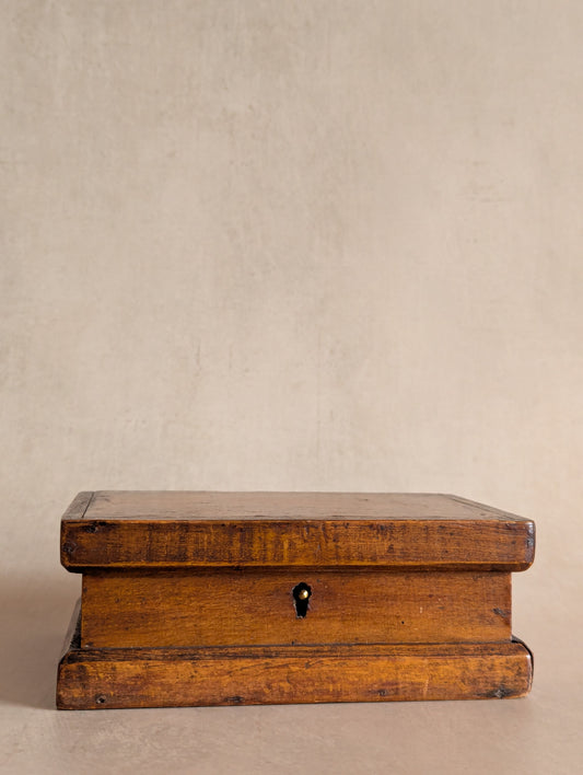 Small Wooden Teak Sectional Trinket Box