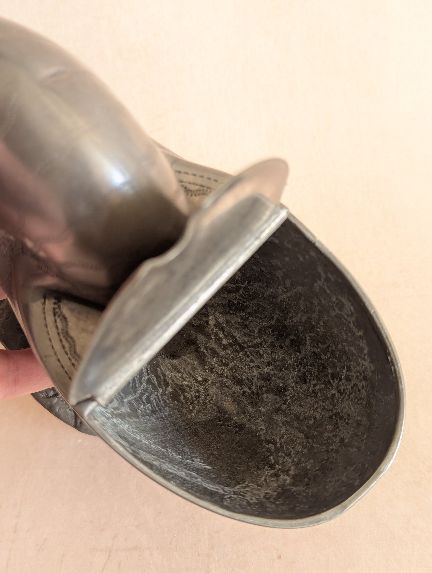 Pewter Nautilus Shell Spoon Warmer or Vase