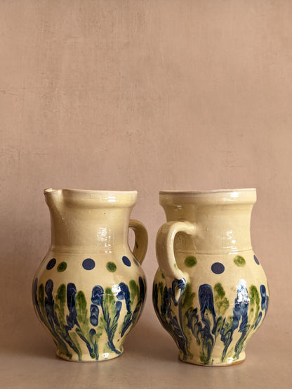 Handmade Earthenware Drizzle Jugs, Set of Two