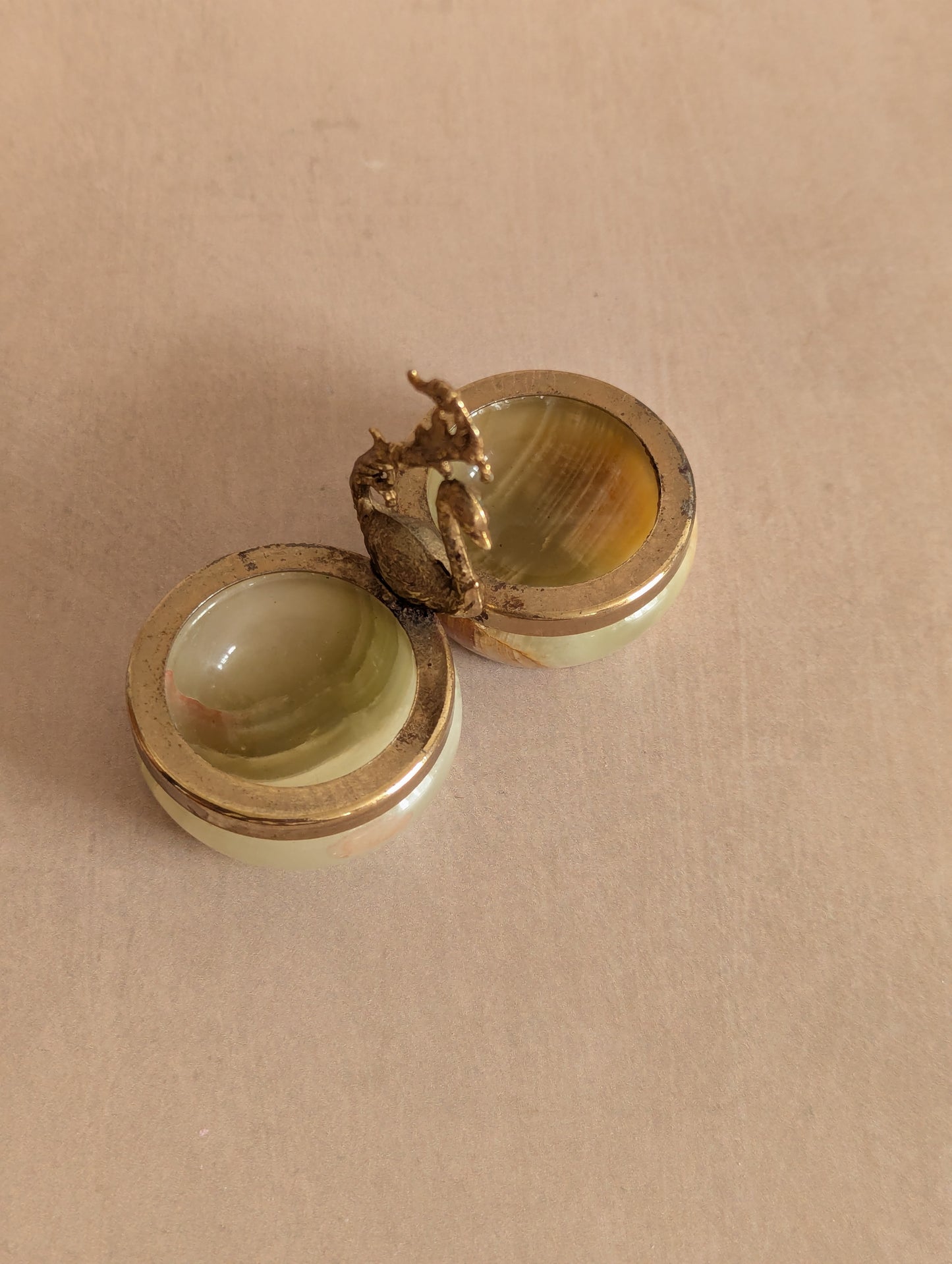 Miniature Onyx Swan Condiment Dish