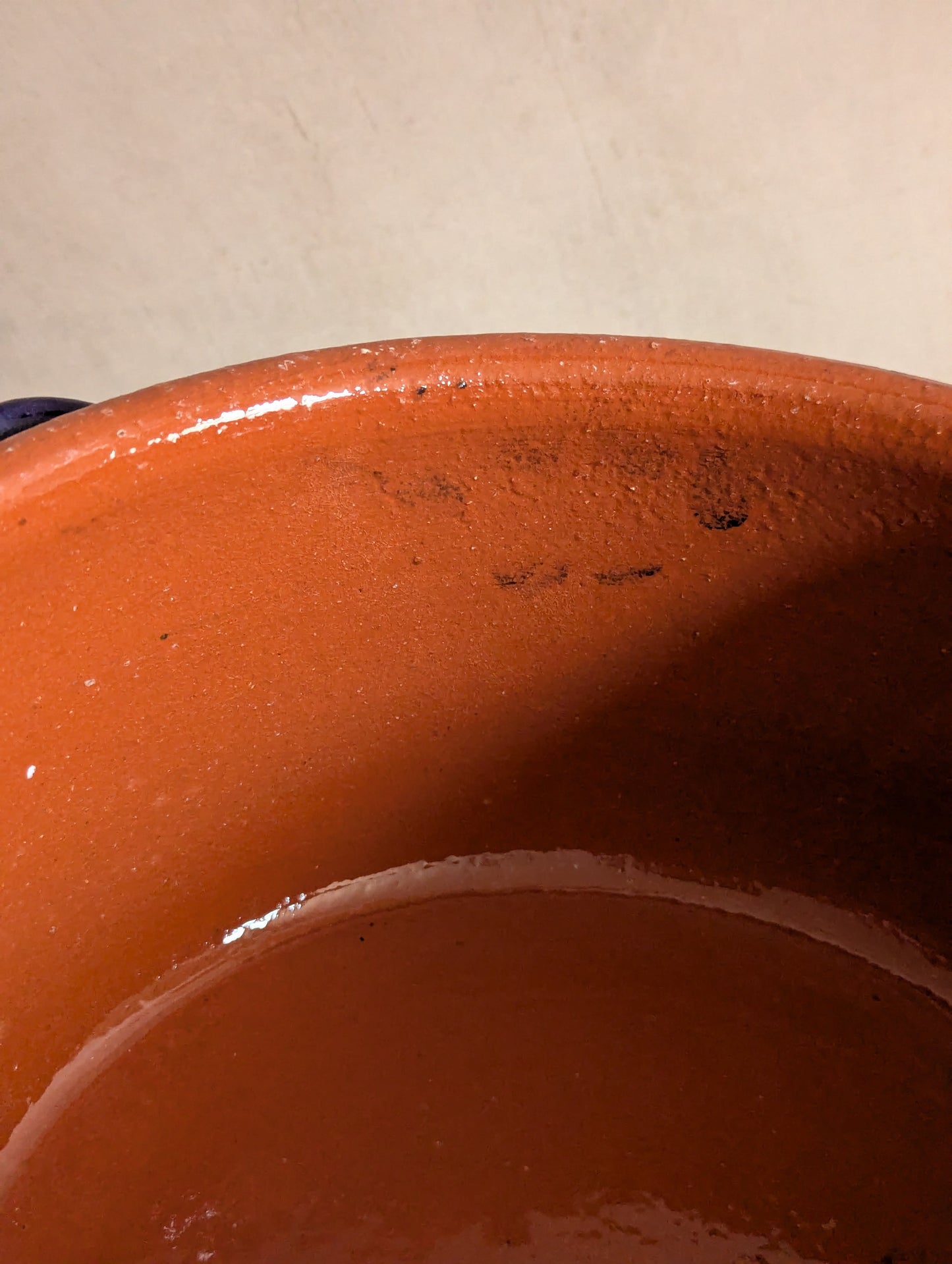 Portuguese Hand-Thrown Floral Terracotta Casserole Dish