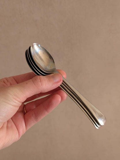 Firth Staybrite Pre-War Stainless Steel Spoons, Set of Four