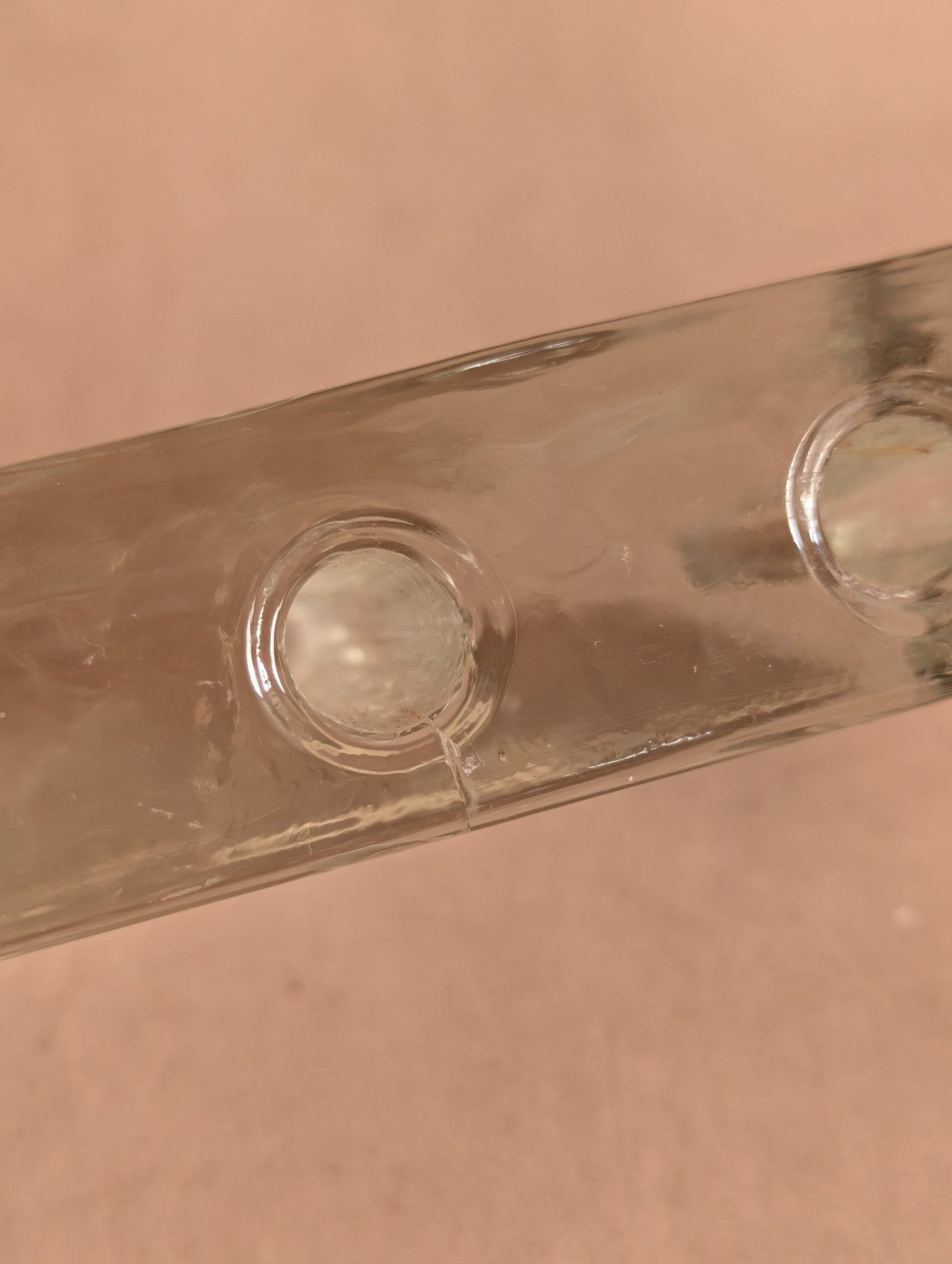 Mid-Century Brutalist Glass Solifleur Bud Vase