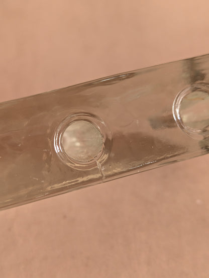 Mid-Century Brutalist Glass Solifleur Bud Vase