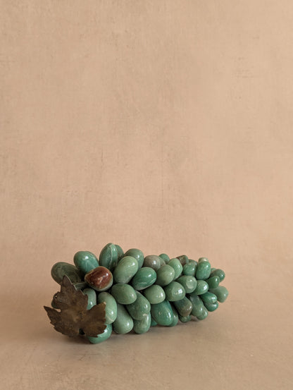Mid-Century Aventurine Green Stone Grape Bundle