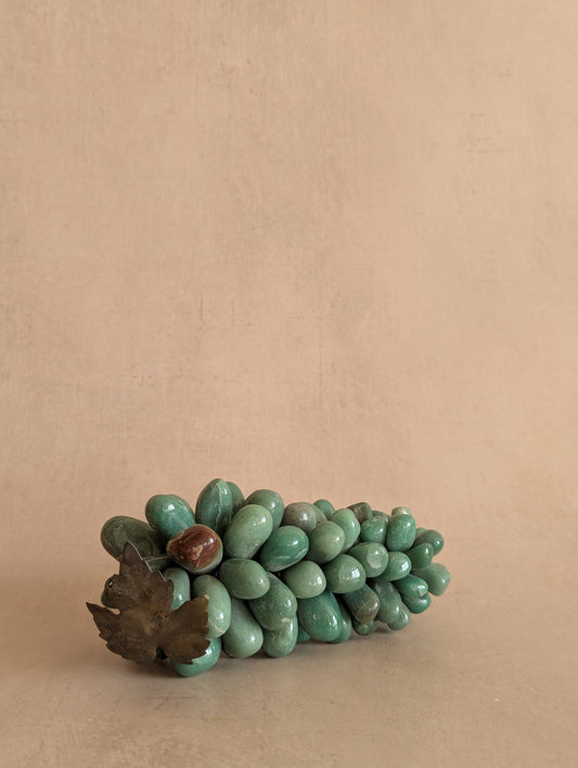 Mid-Century Aventurine Green Stone Grape Bundle