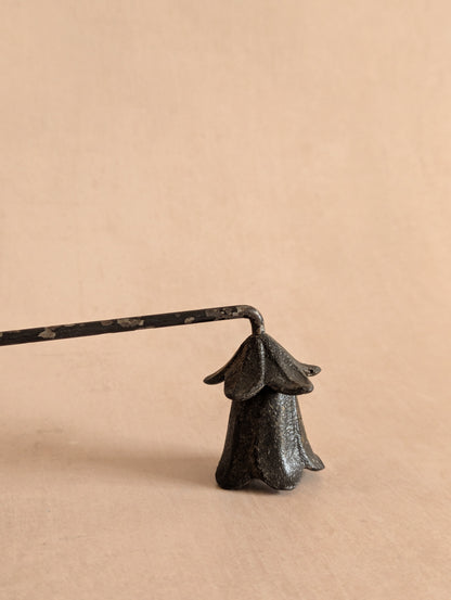 Iron Swirl Whimsical Flower Candle Snuffer