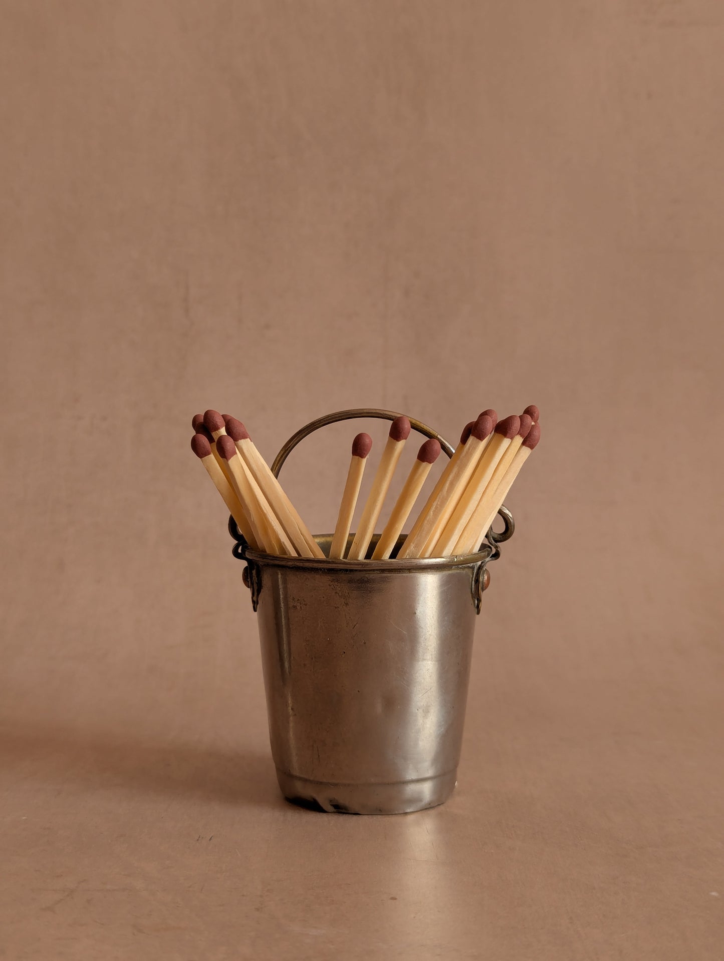 Victorian Silverplated Brass Match Striker Buckets, per Bucket