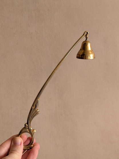 Feminine Flourish Gold Tone Candle Snuffer