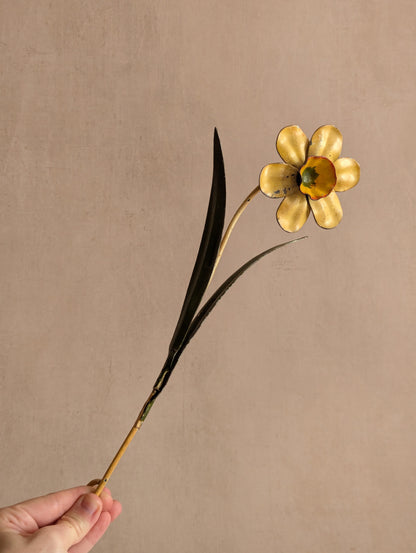 Italian Toleware Daisy Flower Large Candle Snuffer