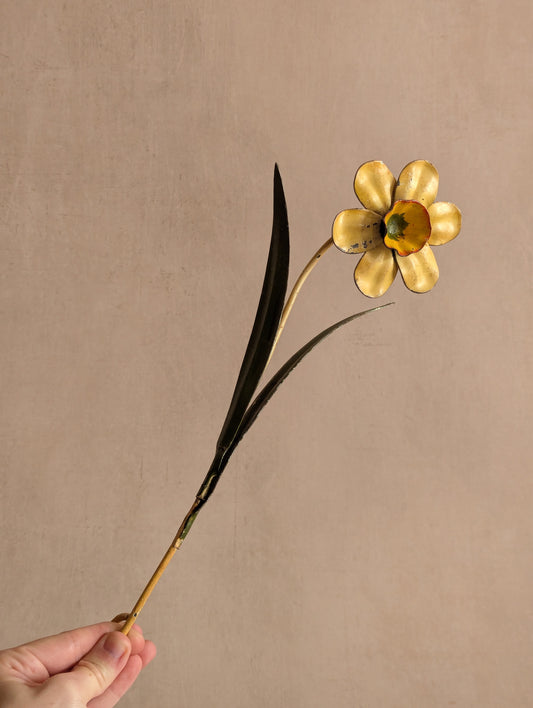 Italian Toleware Daisy Flower Large Candle Snuffer