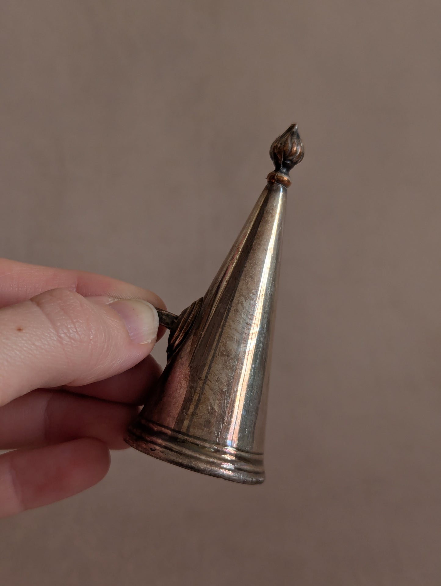 Antique Silver Tone Candle Snuffer No. 2