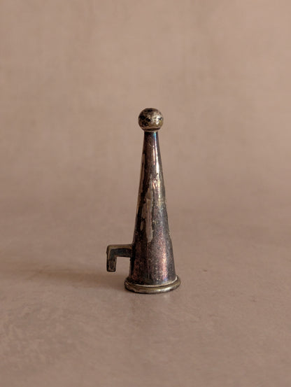 Antique Silver Tone Candle Snuffer No. 11